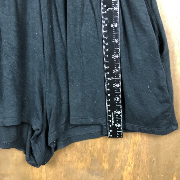 American Eagle Outfitters Womens Romper Black Flowy Soft & Sexy Open Back M - Picture 7 of 13